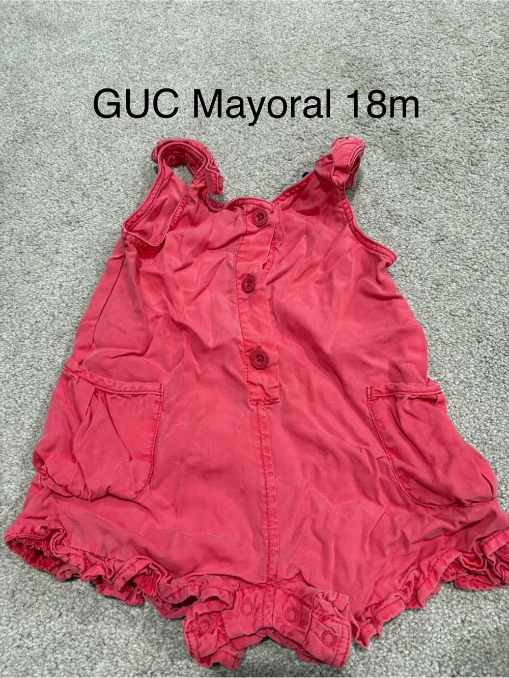 Mayoral Pink Sleeveless Romper